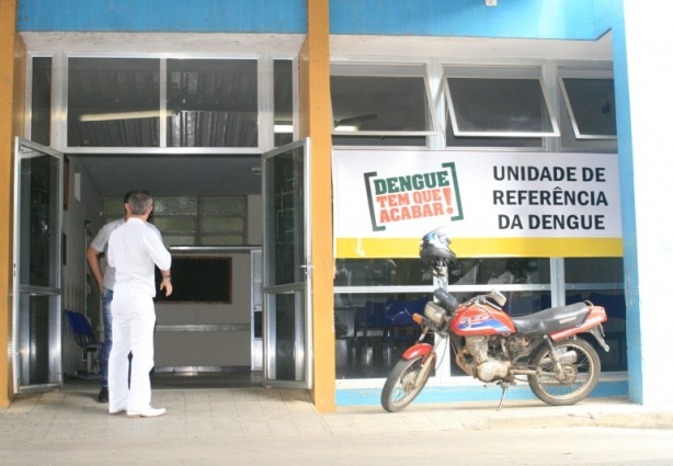 A Unidade de Referência em Dengue em Cataguases funciona em frente ao Hospital de Cataguases