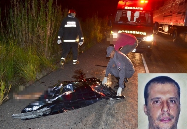 A forte colisão contra a caminhonete levou Jorge Luiz à morte instantânea