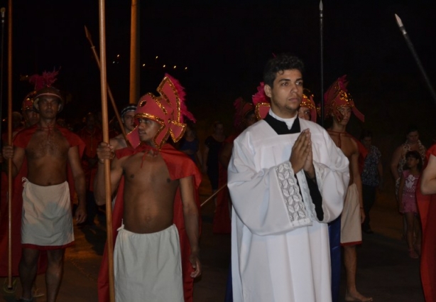 A procissão é um dos eventos da Semana Santa mais concorridos pelos fiéis católicos