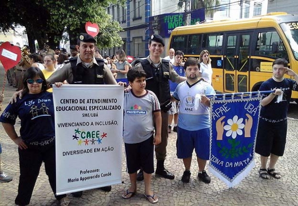 A Praça São Januário, em Ubá, sediou as comemorações pelo Dia Internacional da Síndrome de Down