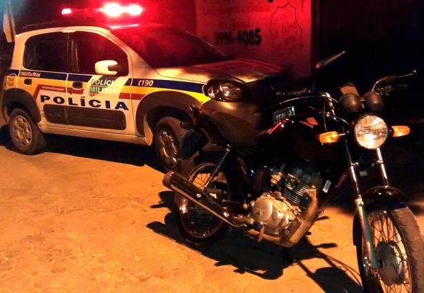 A motocicleta foi recuperada rapidamente pela PM, antes mesmo do proprietário sentir falta do veículo