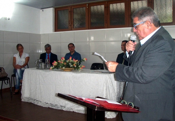 O prefeito Cesinha elogiou o projeto AdoleSer e a Educação em seu governo durante pronunciamento no evento