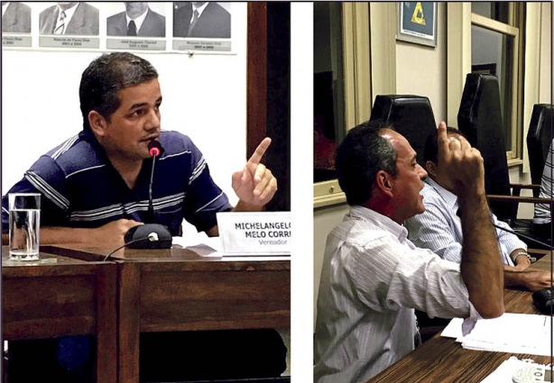 Os vereadores Michelãngelo Correa e Walmir Linhares criticaram o não pagamento do PMAQ aos servidores da saúde