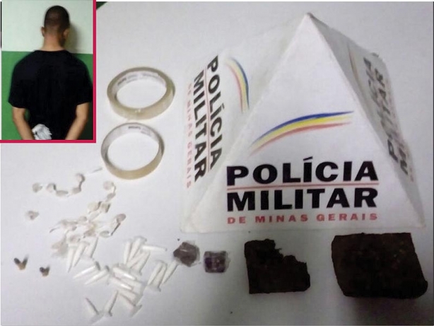 Parte da droga foi encontrada com o rapaz e o restante em sua resid&ecirc;ncia, de acordo com a Pol&iacute;cia Militar