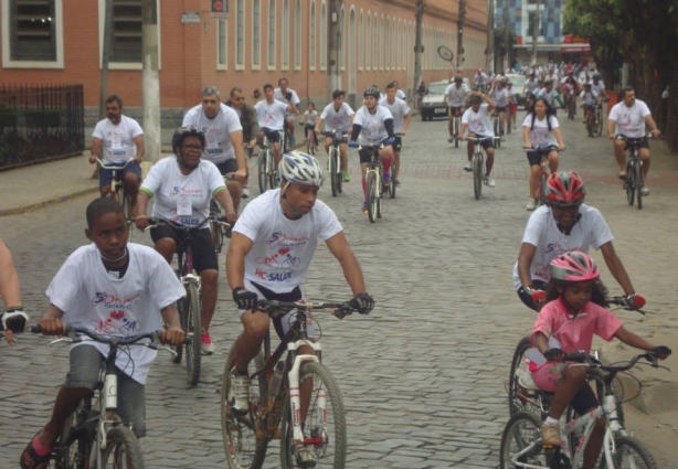 O Passeio Ciclístico é também uma oportunidade para praticar exercício físico