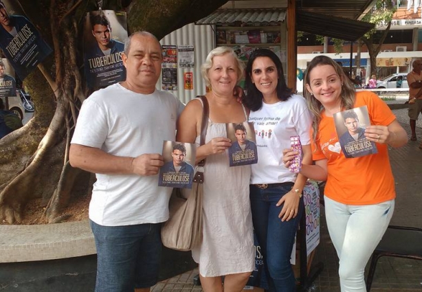 A campanha de conscientização percorreu as principais ruas do centro da cidade