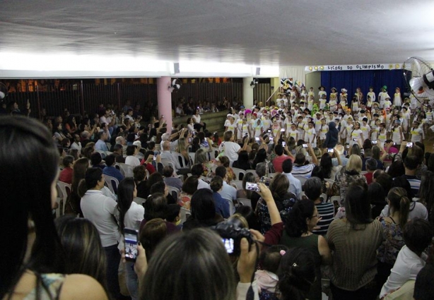 Com muita desenvoltura, as crianças falaram sobre as lições que aprenderam com as Olimpíadas e Paralimpíadas, 