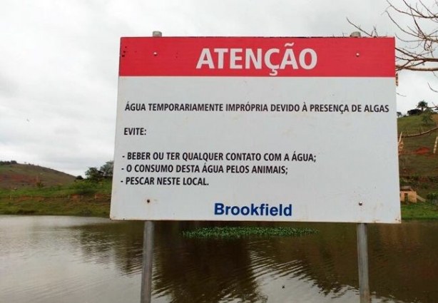 A Brookfield informou que monitora a qualidade da água do lago a cada três meses