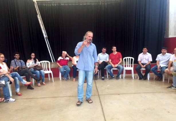 Pedro Marcos, da Fundação Simão, organizou o encontro para debater a cultura na cidade