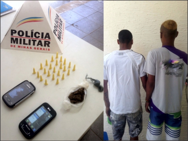 A droga apreendida e os rapazes detidos foram encaminhados para a Delegacia de Pol&iacute;cia Civil de Cataguases