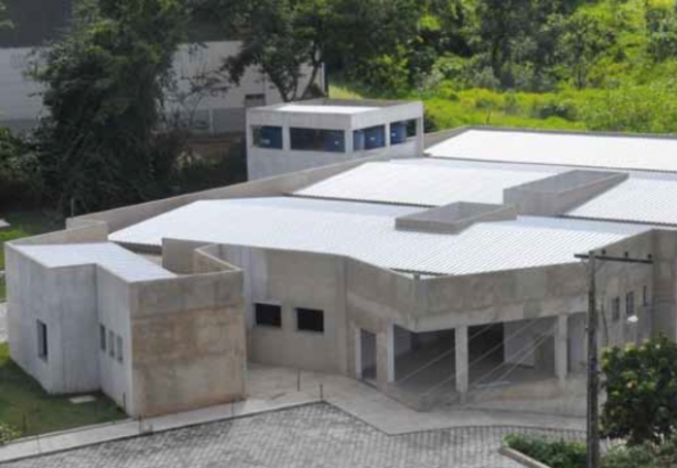 Vista panorâmica da UPA de Cataguases que está sendo construída no Bairro Bela Vista