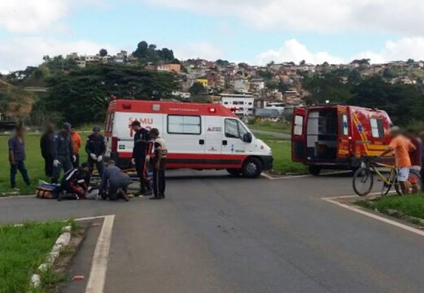 A vítima fraturou o fêmur e foi levada para o Pronto-Socorro de Leopoldina