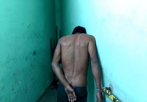 O rapaz não explicou os motivos que o levaram a espancar e ameaçar de morte a própria mãe