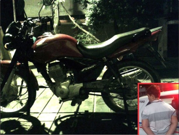 Em cerca de doze horas a PM recuperou a motocicleta e prendeu a principal suspeita do furto