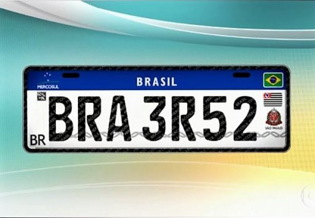 A nova placa dos ve&iacute;culos brasileiros vai obedecer aos crit&eacute;rios do Mercosul