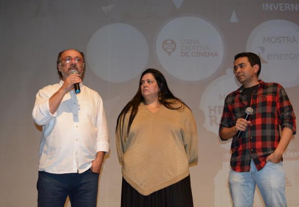 César Piva, Mônica Botelho e Marcos Pimentel, do Polo Audiovisual da Zona da Mata