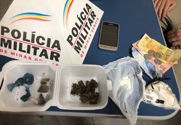 Parte da droga encontrada estava na casa da mulher que já tem antecedentes criminais
