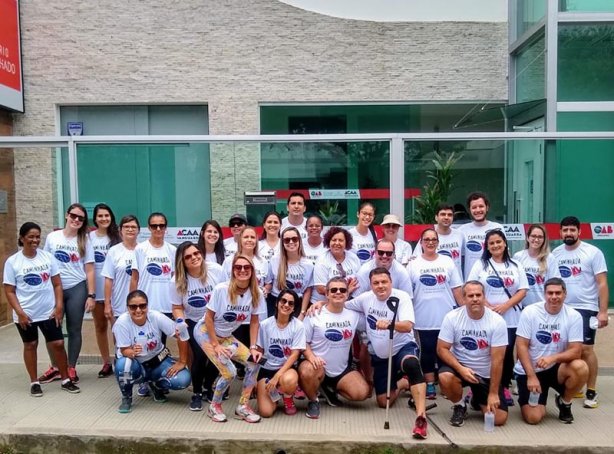 A caminhada teve um percurso de 8 km com sa&iacute;da e chegada em frente &agrave; Casa do Advogado